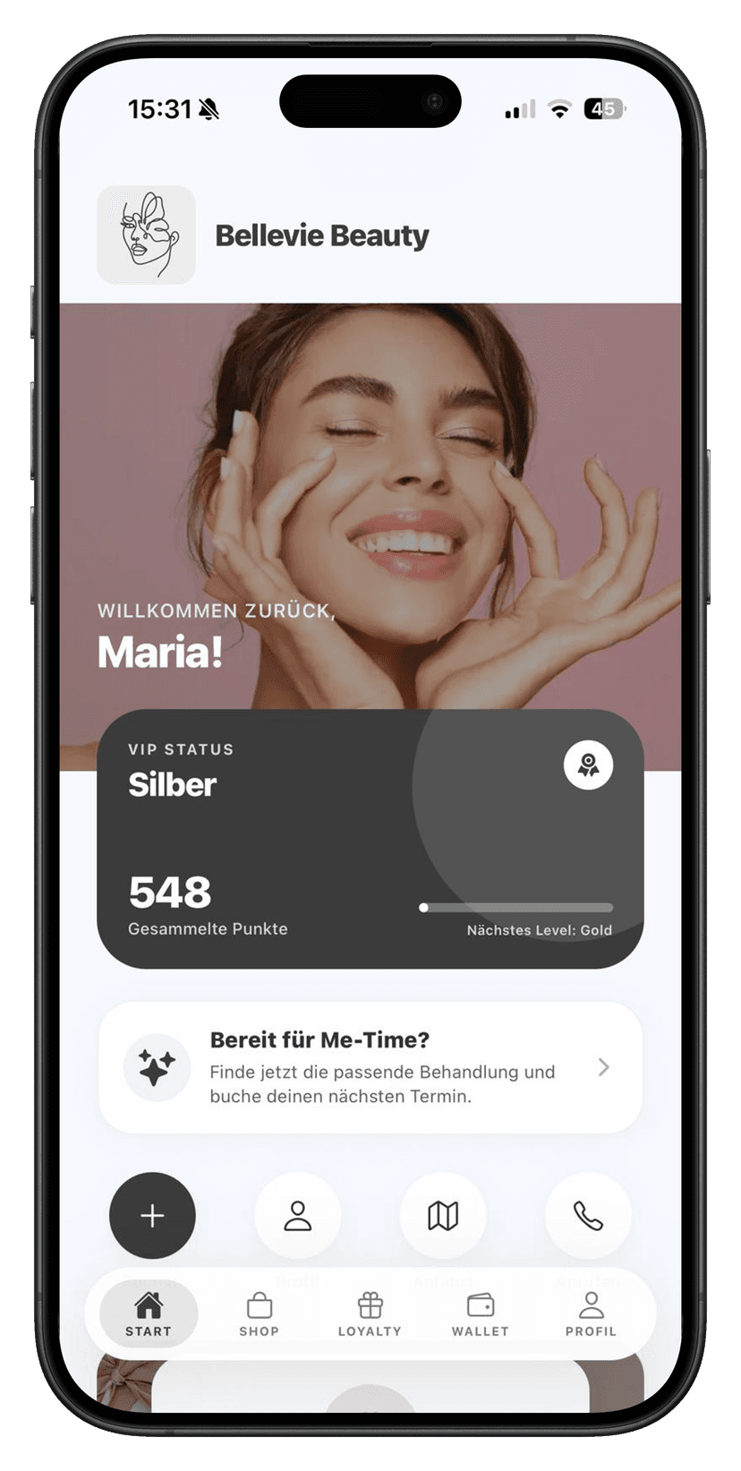 KundenLoop App Startseite