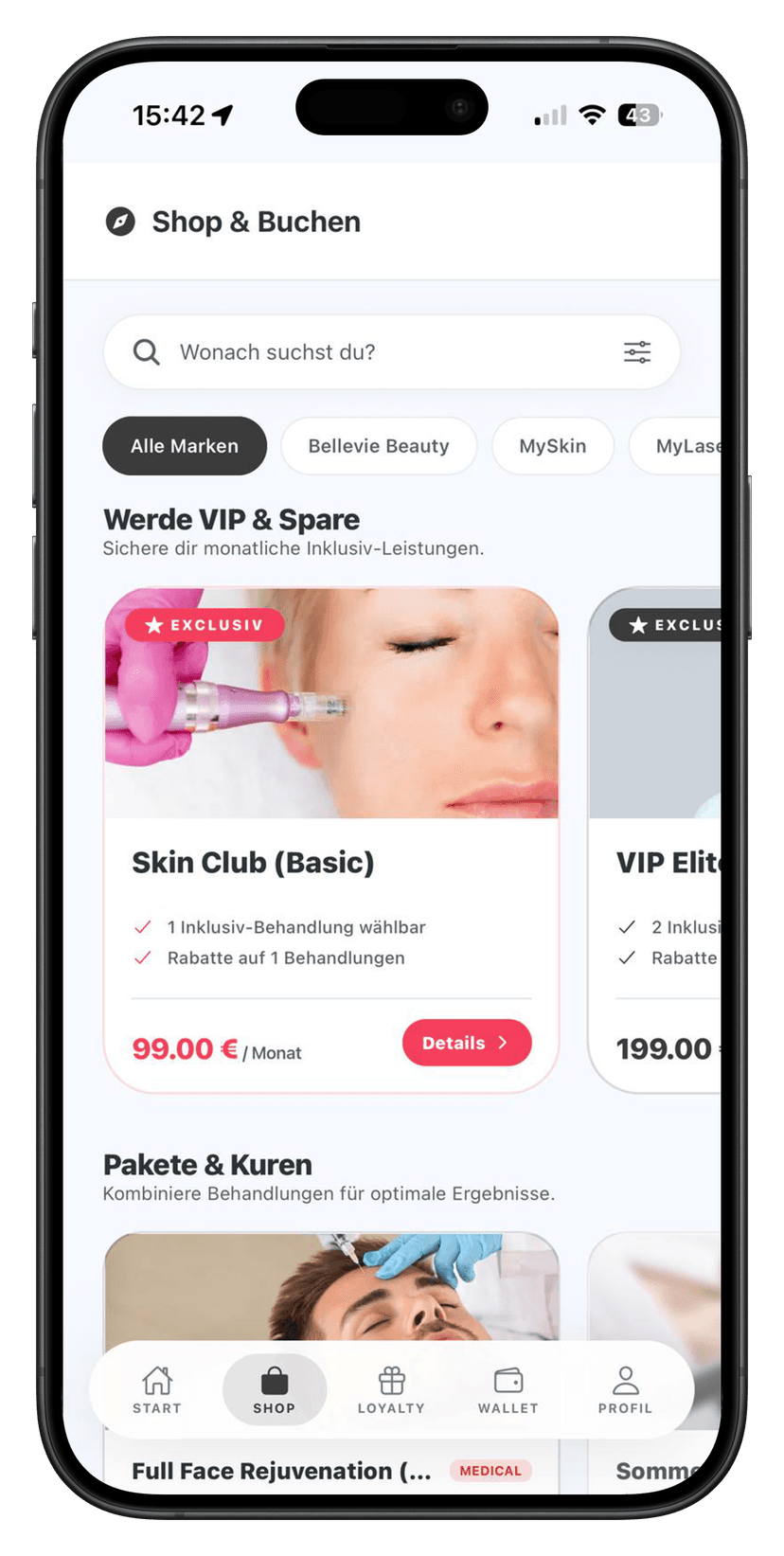 KundenLoop App Profil-Ansicht